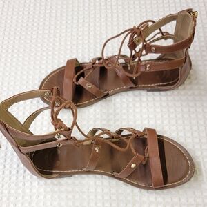 Women's Brown Gladiator Sandals Sz 8